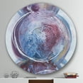 thumbnail image 3 of Designart 'Purple Starting Over I' Geometric Metal Circle Wall Art, 3 of 3