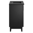 thumbnail image 3 of Sink Vanity Cabinet, Black, Melamine Wood , Hotel Bedroom Bathroom, Modern Contemporary HB36128, 3 of 11
