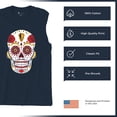 thumbnail image 6 of Kansas City Sugar Skull Men's Muscle Shirt KC Die-Hard Football Fan Tailgating, 6 of 7