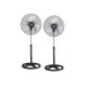 thumbnail image 1 of 2 Piezas Ventilador de piso 16 Pulgadas 3 Aspas de Metal 65W 3 Velocidades Pedestal Altura Ajustable Amplia oscilación, 1 of 6