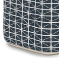 thumbnail image 5 of Simpli Home Simpli Home Noreen Boho Square Pouf in Dark Blue and White Handloom Woven Pattern, 5 of 5