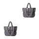 thumbnail image 4 of Bolso de mano acolchado Sonducket 2Conjunto de nailon Gris con correas de hombro cómodas, 4 of 6