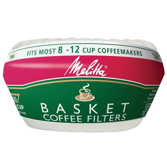 Melitta Basket Coffee Filters, 200 ct
