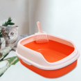 thumbnail image 6 of Cat , Pet Toilet, Bedpan, Container, Litter Pan for Small Animals Doggy Kitten Orange, 6 of 8