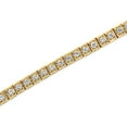 thumbnail image 3 of 10K Yellow Gold 4.00 Cttw Round-Cut Diamond Link 7.25" Bracelet (K-L Color, I1-I2 Clarity), 3 of 7