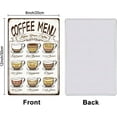 thumbnail image 2 of Coffee Menu Tin Signs Retro Metal Sign Vintage Country Art Sign Coffee Shop Decor Vintage Wall Art, 2 of 9