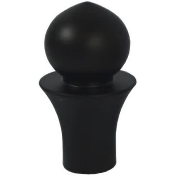 Urbanest Toledo Lamp Finial –2 1/6 Inch Tall, Black – Decorative Lamp Shade Finial for Table & Floor Lamps- 1 Piece