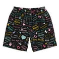 thumbnail image 4 of Bixox Men's I love you Mom printing Casual Classic Fit Short Summer Beach Shorts, 4 of 6
