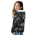 thumbnail image 5 of Xoenoiee Skull Cat Candle Rose Moon Spider Web Print Hoodies for Kids Girls Boys Halloween Zip Up Long Sleeve Hoody Sweater Jacket with Pocket Sweatshirts Tunic Joggers Shirt, 8-10 Years, 5 of 7
