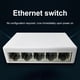 thumbnail image 4 of [Estándar Europeo Gigabit] Conmutador Gigabit 100 Mbps Concentrador Dividido Ethernet 5 Puertos Minicaja Acero Moldeado (1000 Mbps UE), 4 of 9