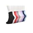 thumbnail image 5 of Wonder Nation Girls Ruffle Edge Ankle Socks, 10-pack, Size Medium (Shoe Size 10.5-4), 5 of 6