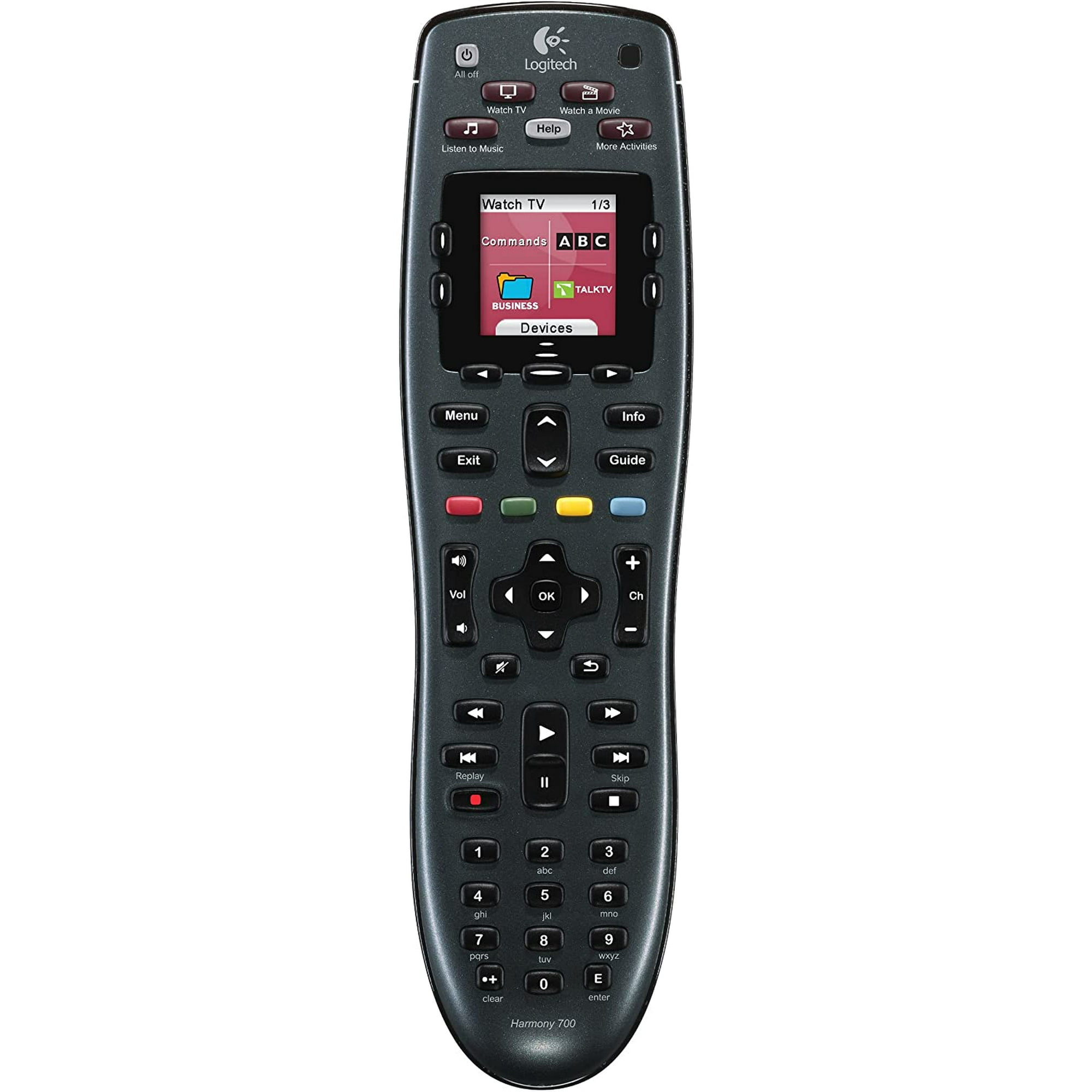 Logitech Harmony 700 Rechargeable Remote with Color Screen