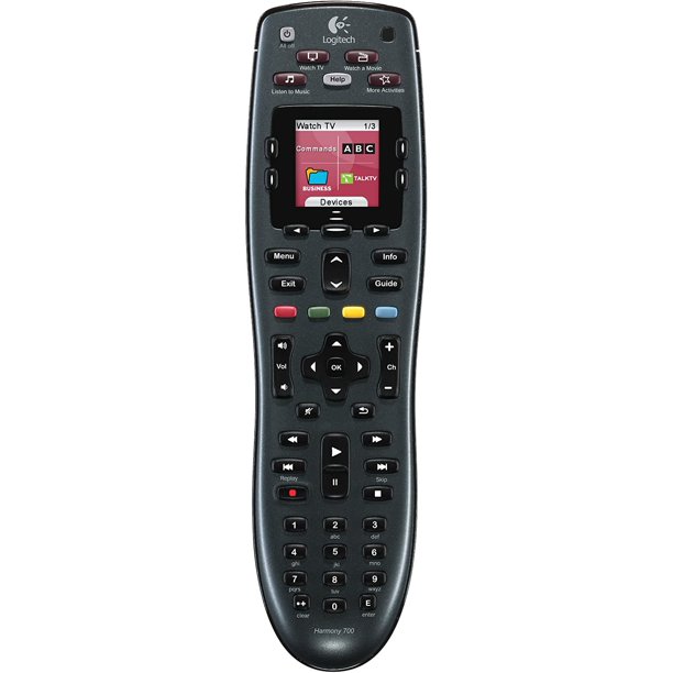 Logitech Harmony 700 Rechargeable Remote with Color Screen (Black