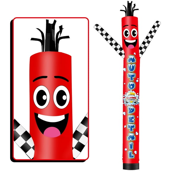 Auto Detail Inflatable Tube Man Wacky Wavy Dancing Guy for Outdoor Decoration Advertising Business Promotion (Blower Not Included)