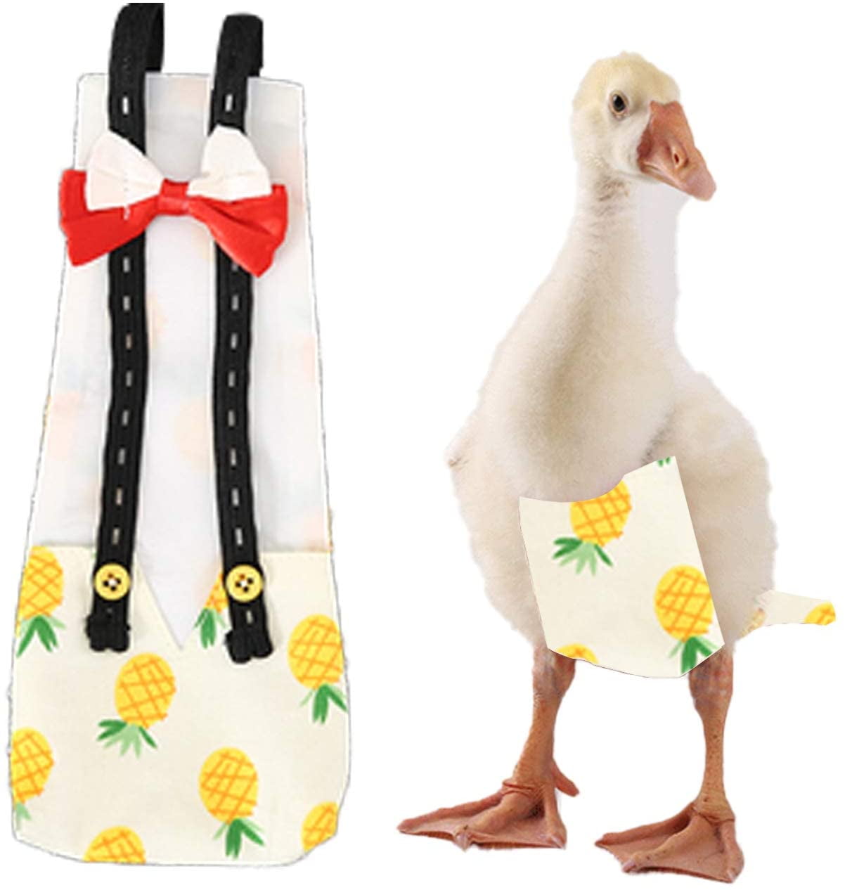 Fortunenine Pet Duck Diapers, Washable Pet Diapers Bow Tie Duckling Diapers Chicken Diaper for