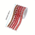 thumbnail image 2 of QJUHUNG Christmas Ribbon  Mixed 0.39 Inch And 0.59 Inch  16 Feet Per Roll - Red - Best For Gift Wrapping & Christmas Decoration - Perfect Gift for Holiday Celebrations, 2 of 6