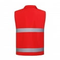 thumbnail image 6 of purcolt Womens Reflective Safety Vest High Visibility Multi Pocket Full Zip Waistcoats for Surveyor, Volunteer, Crossing Guard, Road, Construction, 6 of 7