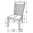 thumbnail image 5 of Nogales Vertical Slat Back Dining Side Chair Off White (Set of 2), 5 of 6