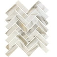 thumbnail image 2 of Apollo Tile   10 pack 11-in x 12.6-in White Beige Matte Finished Recycled Glass Herringbone Mosaic Tile (9.63 Sq ft/case), 2 of 2