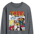 thumbnail image 3 of Marvel Thor - Comic Book Grid - Men's Long Sleeve Graphic T-Shirt, 3 of 5