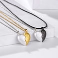 thumbnail image 4 of Collar de pareja para mujer, colgante emparejado, corazón magnético, sol, luna, joyería a juego, gargantilla de cadena para novia, fiesta de boda, 2 piezas por juego, 4 of 4