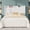 White, variant on Allewie Queen Size Platform Bed Frame with Charging Station and Storage Shelf, Upholstered Velvet Wingback Headboard, Wooden Slats Support, No Box Spring Needed, Easy Assembly, Black