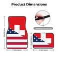 thumbnail image 5 of Yiaed USA Switzerland Print Carpet Floor Mats for Cars, Auto Accessories Front & Rear Car Floor Mats Car Floor Foot Mat Sets of 4 Pieces, 5 of 7