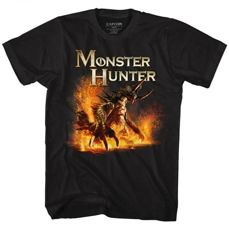 Monster Hunter Beast Black Adult T-Shirt