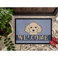 thumbnail image 3 of Caroline's Treasures BB1444MAT Buff Poodle Welcome Door Mat, Indoor Rug or Outdoor Welcome Mat 18x27 Doormat , 27"L x, 3 of 4