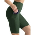 thumbnail image 3 of NELEUS Womens 9" Bike Compression Short High Waist for Yoga Workout with Big Pockets 3 Pack,Black+Gray+Dark Green,US Size L, 3 of 8