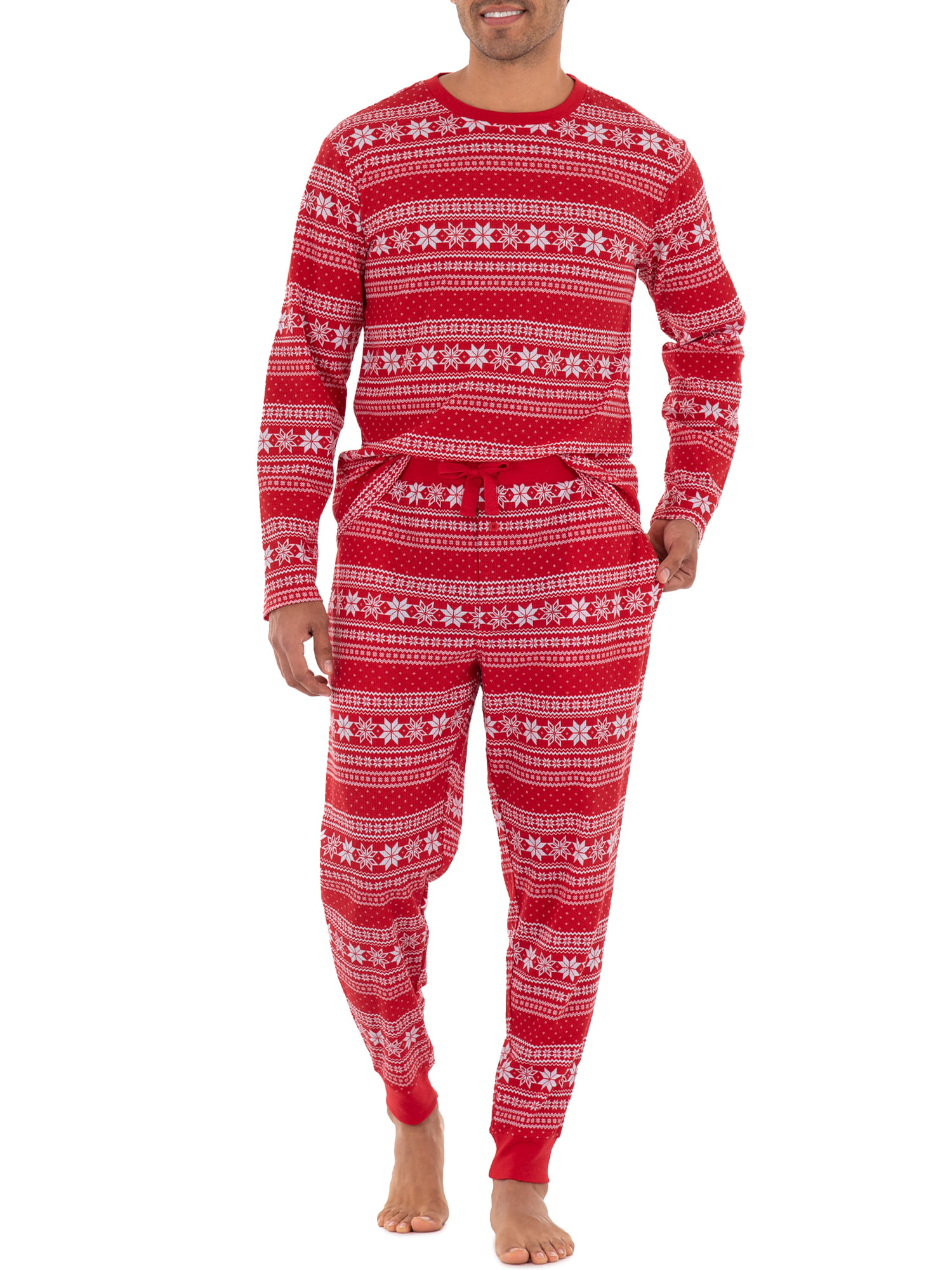 George Men's Holiday Thermal Pajama Set - Walmart.com