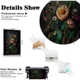 thumbnail image 6 of HFDF Moody Decor Vintage Botanical Floral Wall Art Victorian Gothic Dark Academia Rustic Antique Wall Decor Aesthetic Room Art Prints Retro Plant Oil Paintings Printsin Wood 16x24inch Framed, 6 of 6