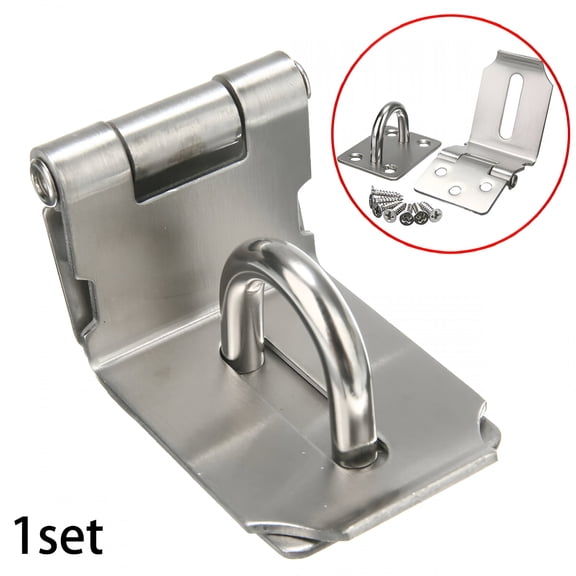 ZHZFKQ 90 Degree Padlock Hasp,Padlock Door Clasp Lock Hasp Latch,Security Door Gate Locking Latch