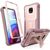 ExoGuard For Moto G Power 2021 Case, Phone Case with Screen Protector and Kickstand (Pink)