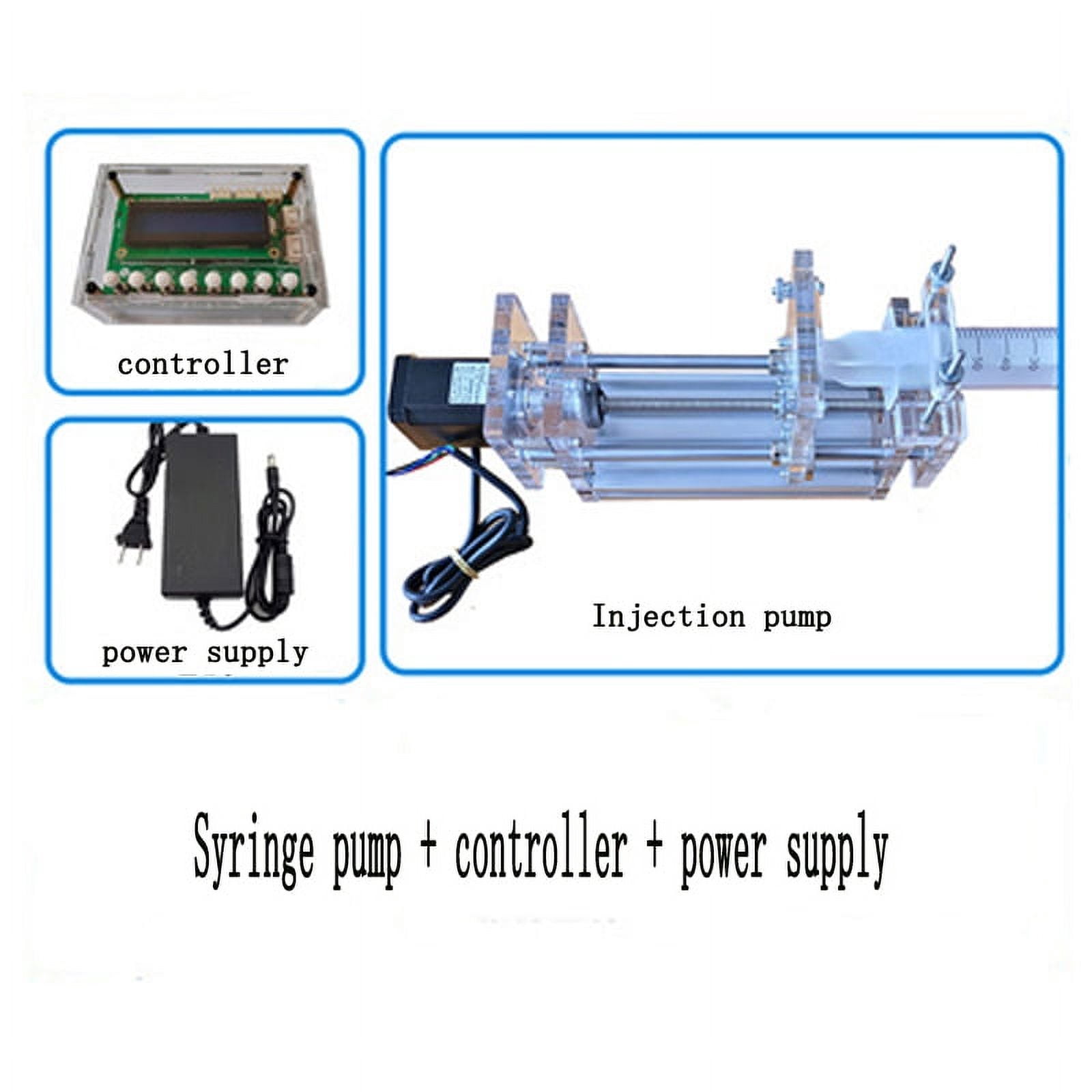 Precision Benchtop Syringe Pump Lab Micro Pump Syringe Propeller Glue Dispenser Sampling Pump with Latest Controller ,Durable Design