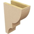 thumbnail image 5 of 5"W x 10"D x 15"H Classic Ridgewood Rough Cedar Woodgrain TimberThane Corbel, Primed Tan, 5 of 6