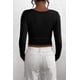thumbnail image 2 of Remera PRETTYGARDEN 2025 Mujer Manga Larga Henley Negra XXL, 2 of 7