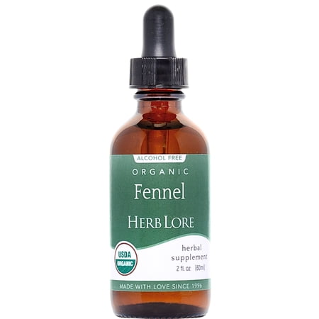 Herb Lore Organic Fennel Tincture – Digestive Support & Lactation Aid (2 fl oz)