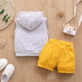 thumbnail image 2 of Ketyyh-chn99 Baby Boy Summer Clothes Baby Toddler Boy Clothes Summer Outfits T-Shirt Shorts Sets Grey,6-12 Months, 2 of 5