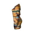thumbnail image 4 of SAYOO Vestido ajustado de manga larga informal para mujer Vestido corto de un solo pecho con estampado de moda SAYOO  Casual, 4 of 9
