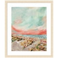thumbnail image 4 of Kate and Laurel Framed Wall Art Print 'Landscape 03 Beach' by Annie Quigley, 22 x 26, Woodgrain Stripe Blonde Frame, Coastal, Beach Art for Wall Decor, 4 of 8