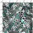 thumbnail image 2 of Soimoi Green polyester Crepe Fabric Leopard Animal Skin Print Fabric by the Yard 42 Inch Wide, 2 of 6
