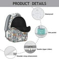 thumbnail image 4 of "Stylish Dog Themed Backpack - Cute Print Water Resistant School Bag, Comfortable College Backpack", 4 of 6