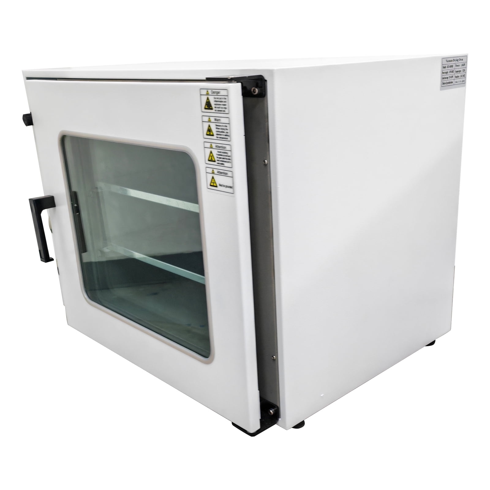 0.9 Cu Ft Digital Vacuum Drying Oven 2 Layers Shelf Drying Oven with Install Nitrogen Inlet