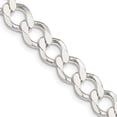 thumbnail image 2 of 925 Sterling Silver 8.1mm Curb Link Chain Necklace, 2 of 4