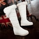 thumbnail image 5 of Botas de mujer Hebilla de metal Grueso Fleece Slip-on Plataforma Tacón medio Color sólido Invierno Cálido Botas de nieve hasta la rodilla Wmkox8yii  ghj2429, 5 of 5