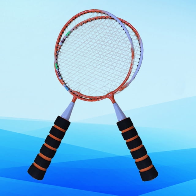 EXHUMKY Raquettes de Badminton Légères Filetage Resserré Élargir Plage de Raquettes 1 Paire