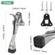 thumbnail image 3 of Uxcell 2-Pack Topes de Puerta, Tope de Puerta de Caída de Aleación de Aluminio de 4 Pulgadas con Altura Ajustable [Tono Plateado], 3 of 7