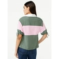 thumbnail image 3 of Free Assembly Women's Tie Sleeve Polo Top, 3 of 6