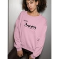 thumbnail image 2 of Make It Amazing Crystals Sweatshirt Women -Image by Shutterstock, Female Large, 2 of 4